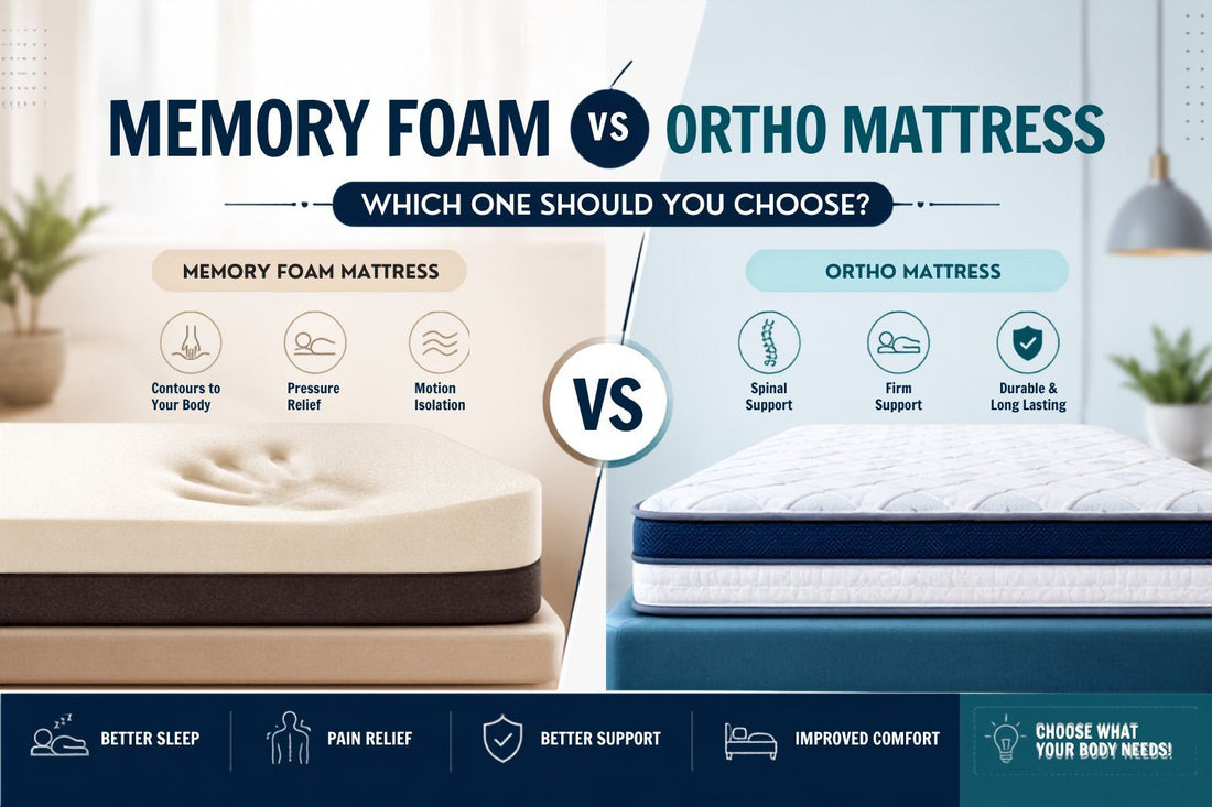 Memory Foam vs Ortho Mattress: Which One Should You Choose?